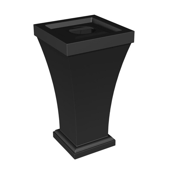 Defenseguard 40 in. Bordeaux Tall Waste Bin - Black - DE3078770