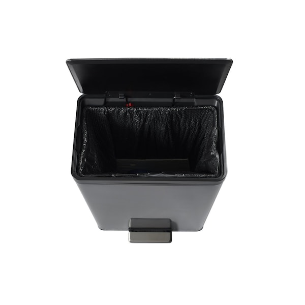 Rubbermaid Rubbermaid 12 gal Gray Stainless Steel Step-On Trash Can - 2112520