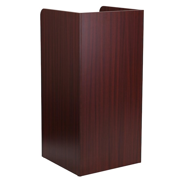 Flash Furniture 36 gal Trash Can, Mahogany, Laminate - MT-M8520-TRA-MAH-GG