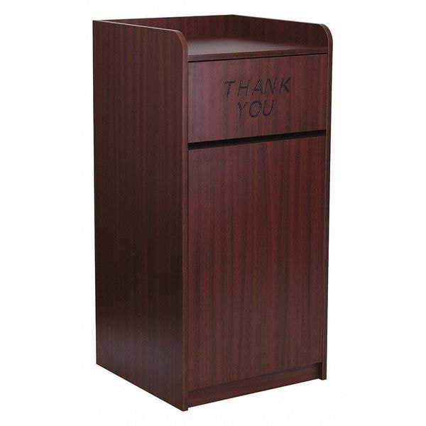 Flash Furniture 36 gal Trash Can, Mahogany, Laminate - MT-M8520-TRA-MAH-GG