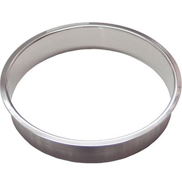 Hd Deco 8 x 2 in. Polished Trash Grommet, Stainless Steel - HD1779392