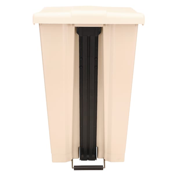 Rubbermaid Commercial 23 gal Rectangular Trash Can, Beige, Top Door, Polyethylene - FG614600BEIG