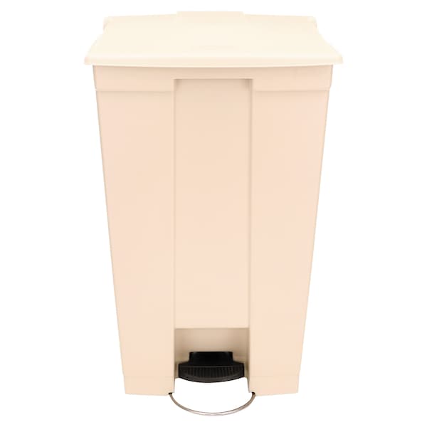 Rubbermaid Commercial 23 gal Rectangular Trash Can, Beige, Top Door, Polyethylene - FG614600BEIG
