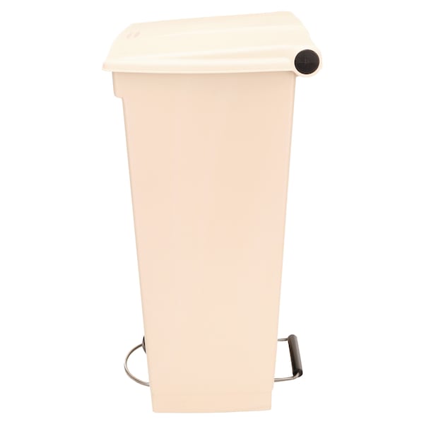 Rubbermaid Commercial 23 gal Rectangular Trash Can, Beige, Top Door, Polyethylene - FG614600BEIG