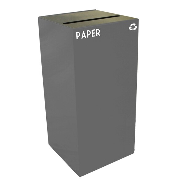Witt Industries 32 gal Square Slate, Metal - 32GC02-SL