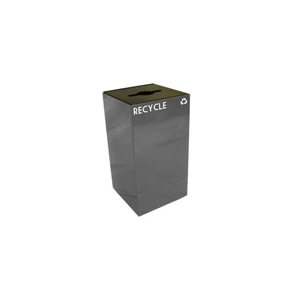 Witt Industries 28 gal Square Slate, Metal - 28GC04-SL