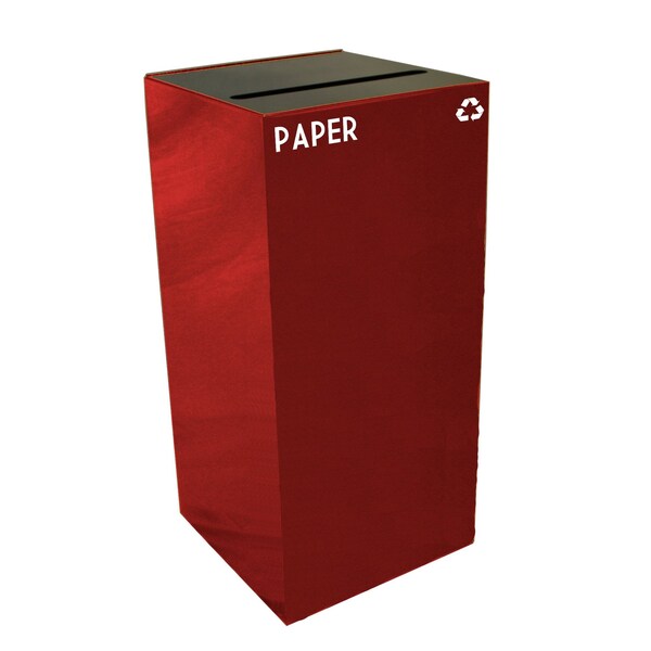 Witt Industries 32 gal Square Scarlet Red, Metal - 32GC02-SC