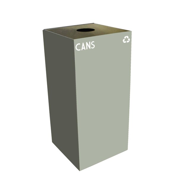 Witt Industries 32 gal Square Slate, Metal - 32GC01-SL