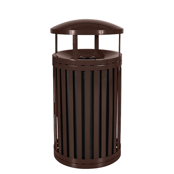 Ex-Cell Kaiser 45-Gal. Receptacle W/ Canopy - Coffee Gloss - SCTP-40 D ND COF