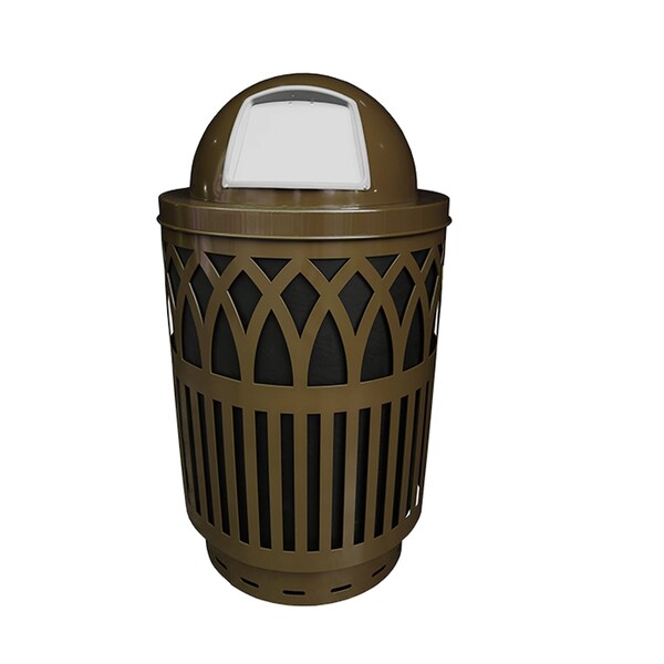 Witt Industries 40 gal Round Brown, Metal - COV40P-DT-BN