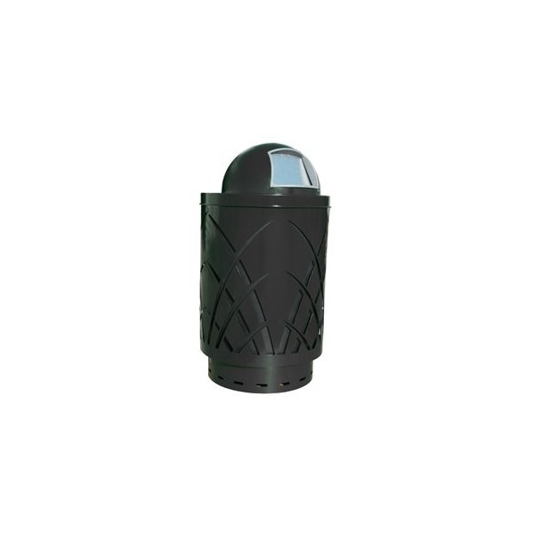 Witt Industries 40 gal Round Black, Metal - SAW40P-DT-BK