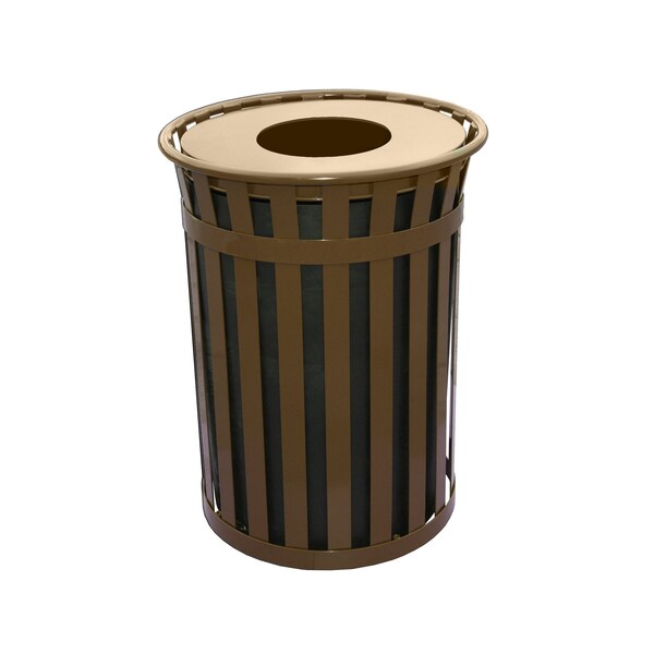 Witt Industries 50 gal Round Brown, Metal - M5001-FT-BN