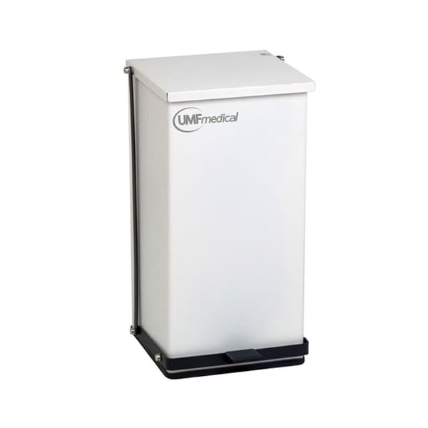 Umf Medical 48 quart White Waste Receptacle - 1475W