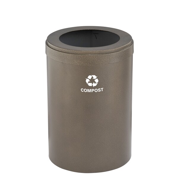 Glaro 41 gal Trash Can, Bronze Vein - W-2042BV-BV-W6RL
