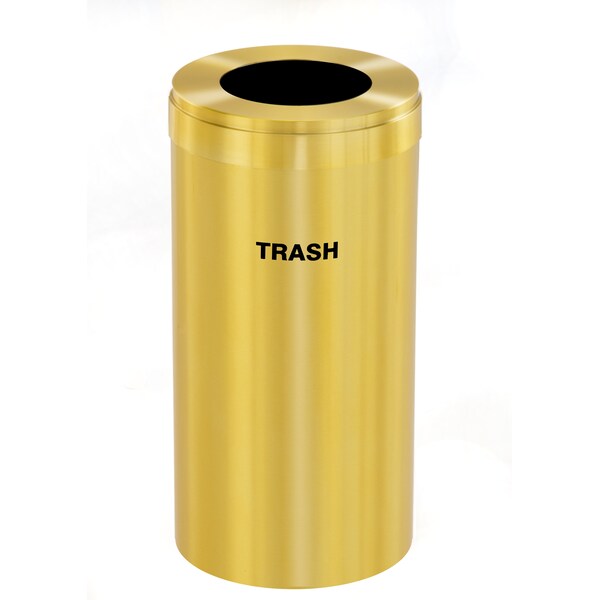 Glaro 23 gal Trash Can, Satin Brass - W-1542BE-BE-W5