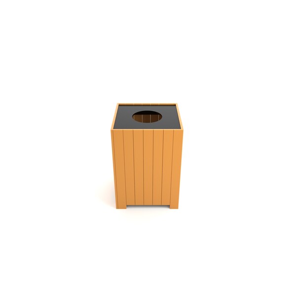 Frog Furnishings 32 gal Square Trash Can - PB 32SCED