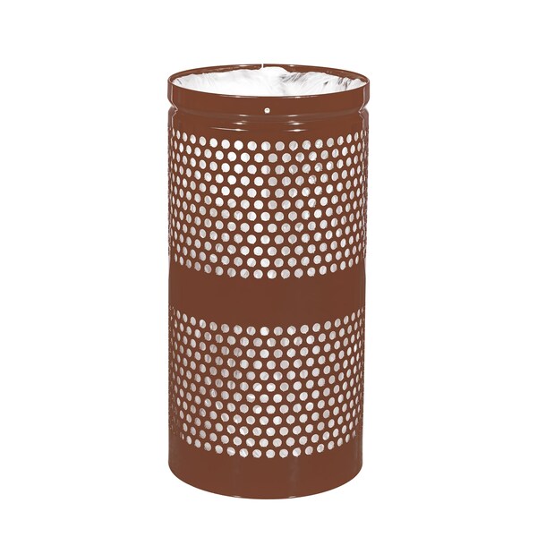 Ex-Cell Kaiser 10-Gal. Receptacle - Steel, Coffee Gloss - WR-10R COFFEE