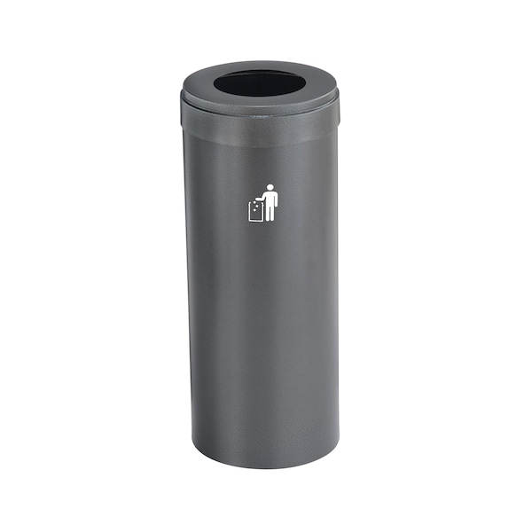 Glaro 12 gal Trash Can, Silver Vein - W-1232SV-SV-W1