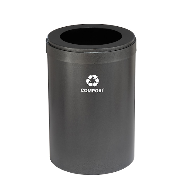 Glaro 41 gal Trash Can, Silver Vein - W-2042SV-SV-W6RL