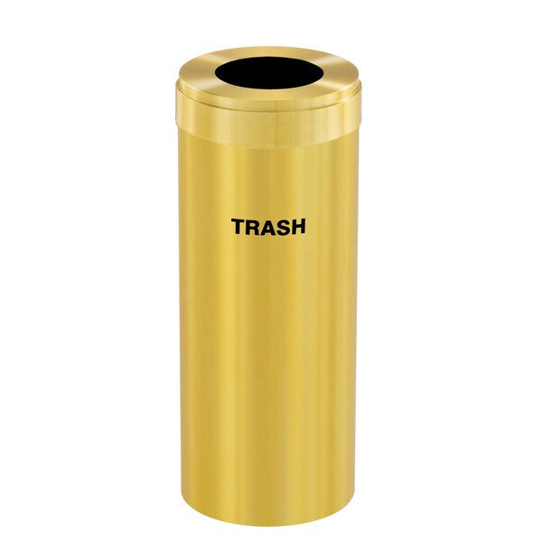 Glaro 12 gal Trash Can, Satin Brass - W-1232BE-BE-W5