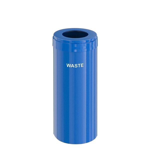 Glaro 12 gal Trash Can, Blue - W-1232BL-BL-W4