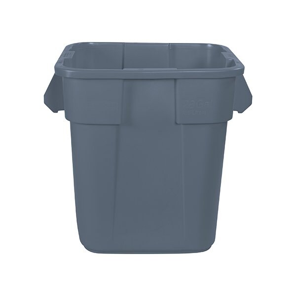 Rubbermaid Rubbermaid Brute Square Trash Can - 28 Gallon, Gray - BUY00540804