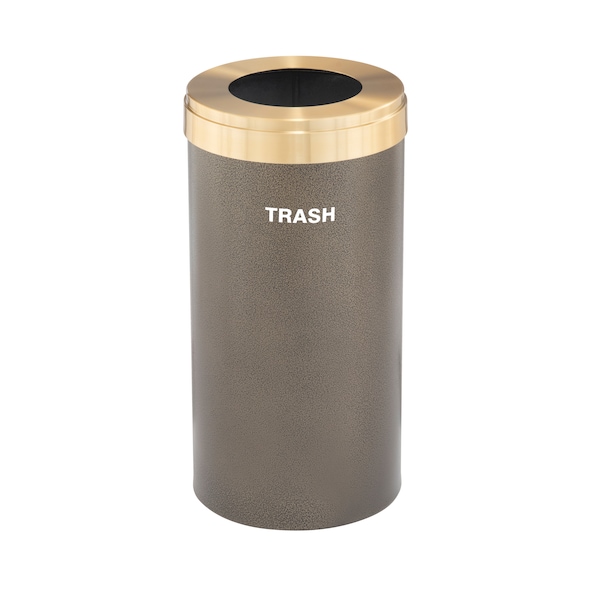 Glaro 23 gal Trash Can, Bronze Vein/Satin Brass - W-1542BV-BE-W5
