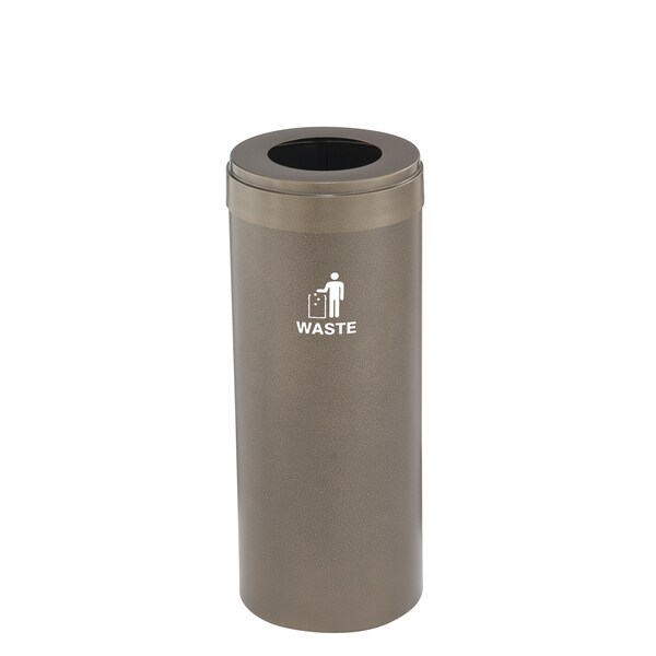 Glaro 15 gal Trash Can, Bronze Vein - W-1242BV-BV-W2