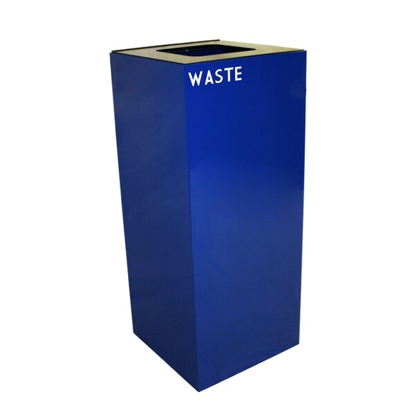 Witt Industries 36 gal Square Blue, Metal - 36GC03-BL