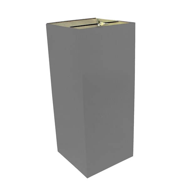 Witt Industries 36 gal Square Slate, Metal - 36MSR-SL