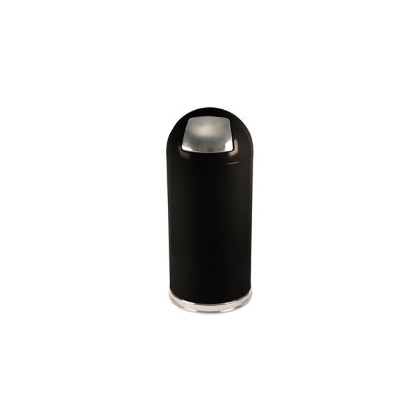 Witt Industries 15 gal Round Black, Metal - 15DTBK