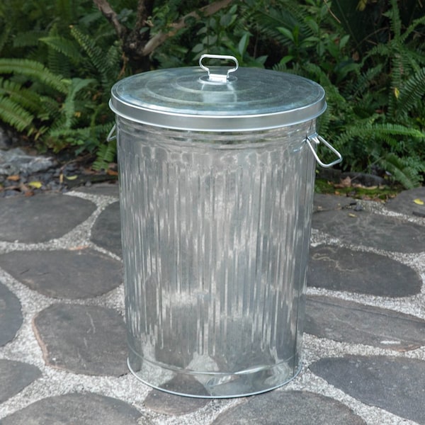 Gardenised 26 Gallons Garden Essentials, Silver, Galvanized Steel - QI004756