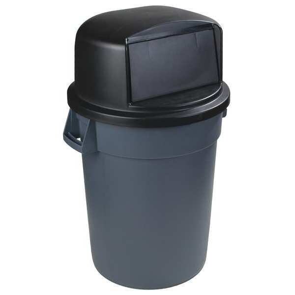 Carlisle Foodservice 32 Gal Dome Top Round Trash Can Dome Lid, Black, Polyethylene - 34103403