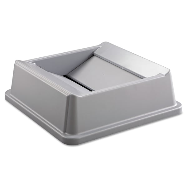 Rubbermaid Commercial Swing Top Lid, Gray, Plastic - FG266400GRAY