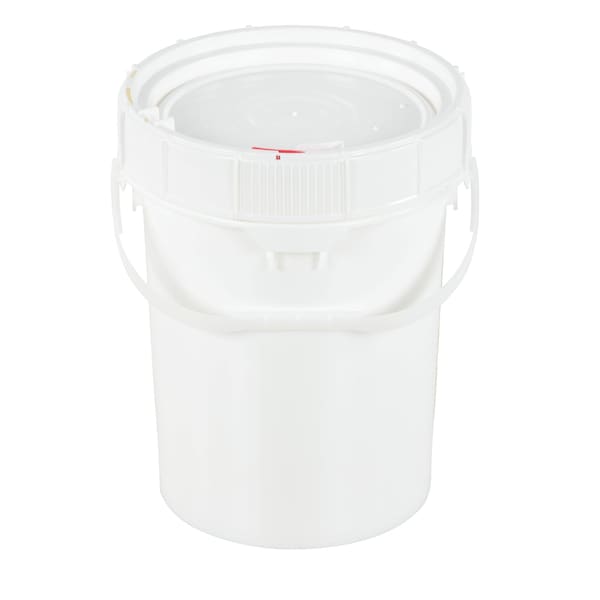 Vestil 5 Gal Trash Can Ring, 10.2 / 11.25 W/Dia, White, Polyethylene - PAIL-SCR-5-W