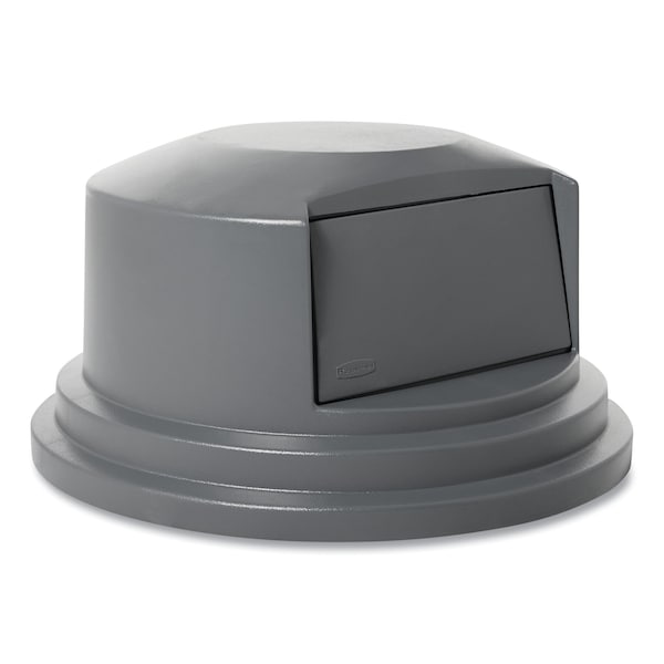 Rubbermaid Commercial 55 Gal Trash Can Lid, Gray, Plastic - FG265788GRAY