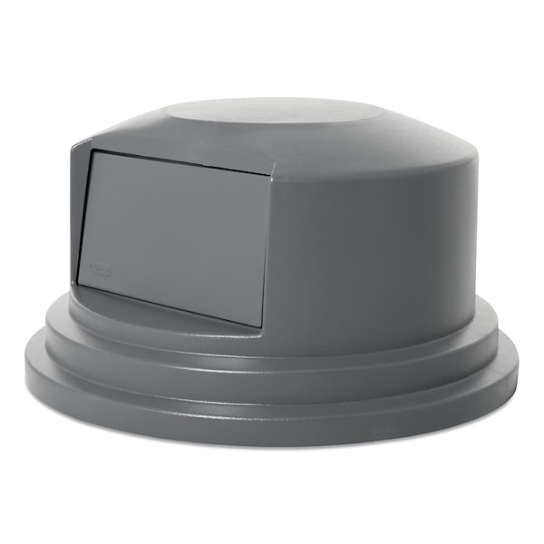 Rubbermaid Commercial 55 Gal Trash Can Lid, Gray, Plastic - FG265788GRAY
