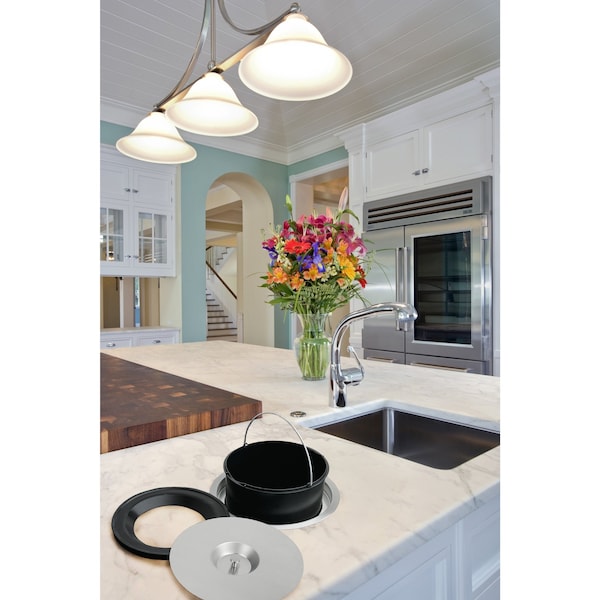 Rev-A-Shelf Rev-A-Shelf Counter Mount Stainless Steel TrashIce Container - 8-060-11SS