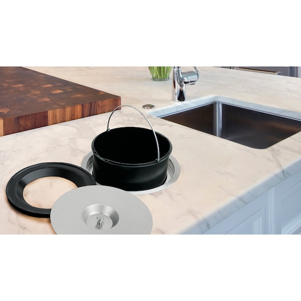 Rev-A-Shelf Rev-A-Shelf Counter Mount Stainless Steel TrashIce Container - 8-060-11SS