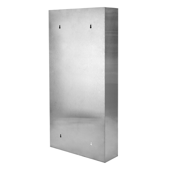 Alpine Industries 12 Gal. Stainless Steel Leak-Proof Recessed Mounted Waste Receptacle Trash Can - ALP493-MK