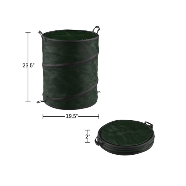 Leisure Sports 33 gal Trash Can, Green - 121092QJM