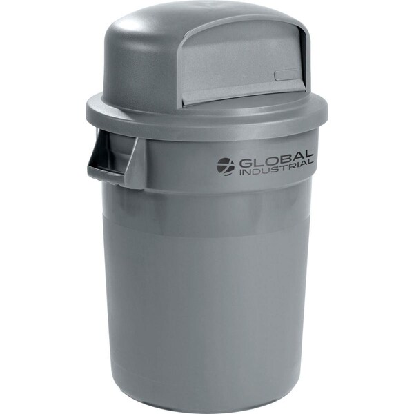 Cromo 32 gal Plastic Trash Can with Dome Lid - Gray - CR3658164