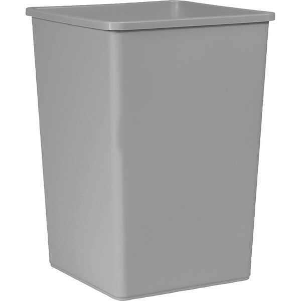 Rubbermaid Commercial 35 gal Square Untouchable 35-gallon Container, Gray, Linear Low-Density Polyethylene (LLDPE) - RCP3958GYCT