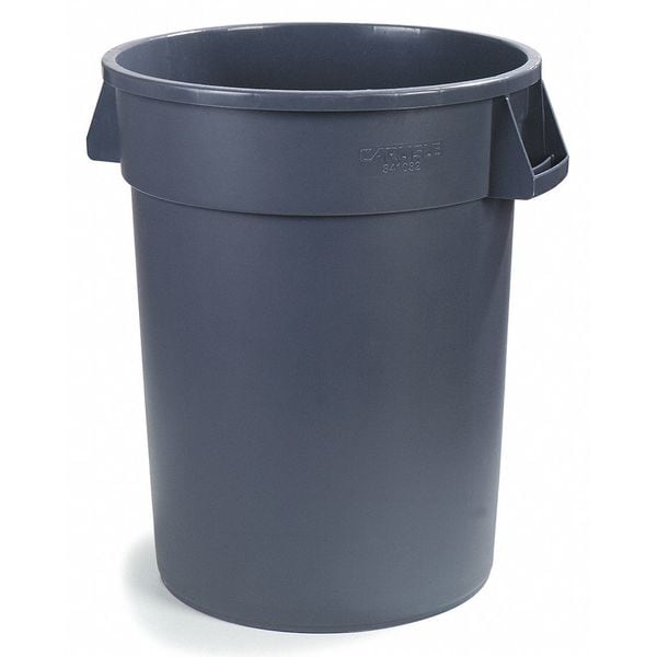 Carlisle Foodservice 32 gal Round Trash Can, Gray, HDPE - 34103223