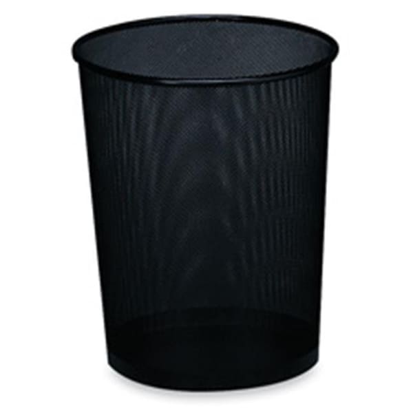 Totalturf Wastebasket- Mesh- Medium- 11-.50in.x11-.50in.x14-.25in.- Black - TO1189831