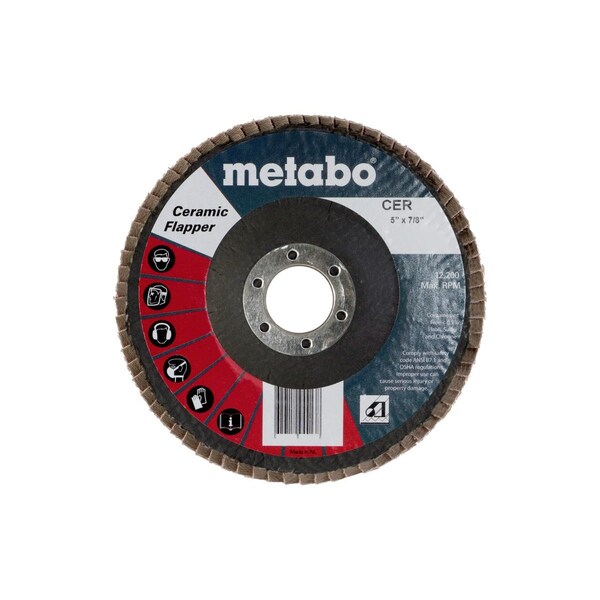 Disco de Láminas de Cerámica Metabo 5" 80 7/8 T29 Fiberglass - 629442000