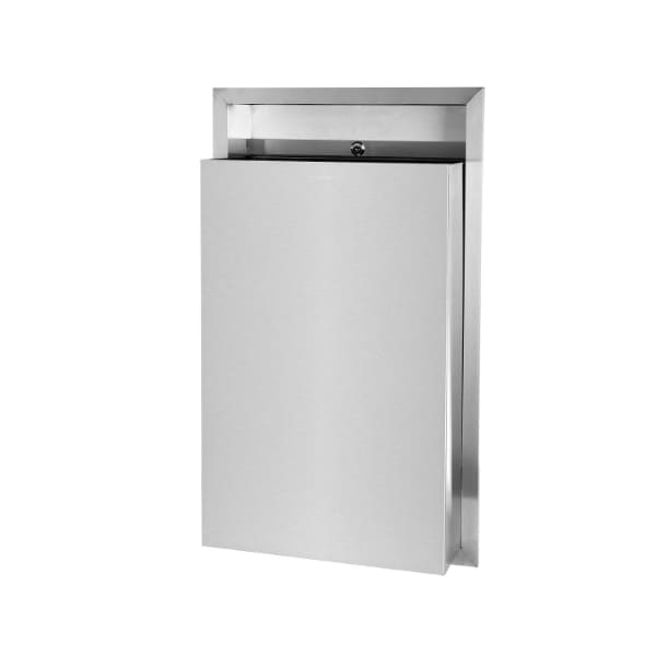 Alpine Industries Stainless Steel Recessed Waste Receptacle - ALP493