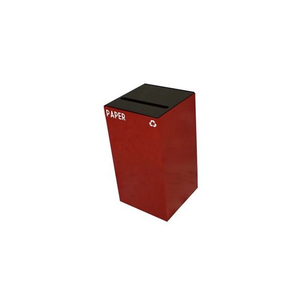 Witt Industries 28 gal Square Scarlet Red, Metal - 28GC02-SC