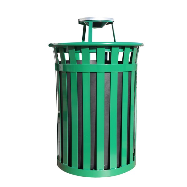 Witt Industries 50 gal Round Green, Metal - M5001-AT-GN