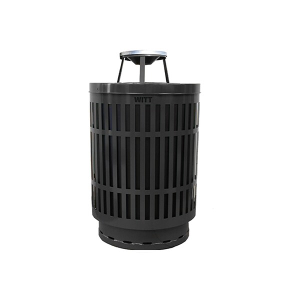 Witt Industries 40 gal Round Black, Metal - MAS40P-AT-BK